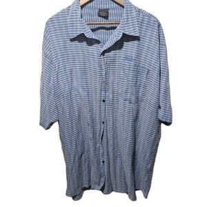 Men's Vintage FUBU Button Up Cotton Short Sleeve Shirt - Size 4X